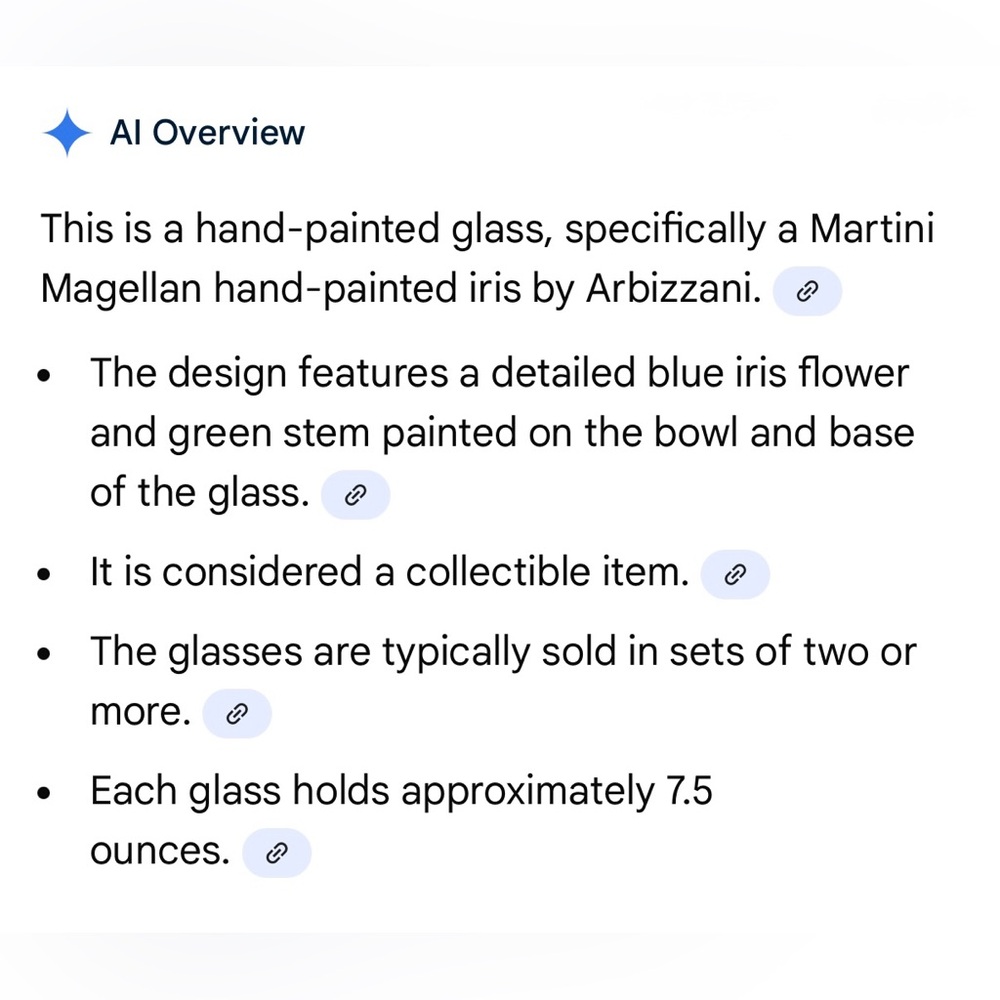 "Magellan Iris" collection artist Debbie Arbizzani Hand-painted blue iris. - Picture 13 of 13